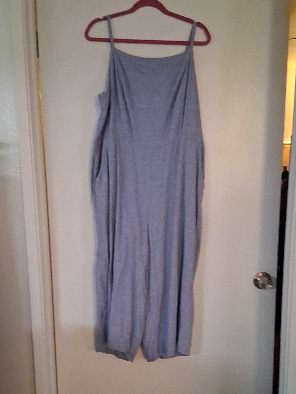 Women's Light Blue Sleeveless Jumpsuit